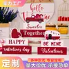 Adornos decorativos acrílicos personalizados transfronterizos, coche rojo en forma de corazón, regalo rojo para el Día de San Valentín, soporte de escritorio para el hogar