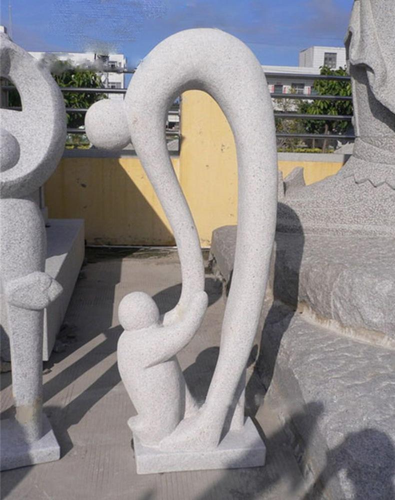 花岗岩抽象人物广场雕塑