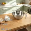 Bacia para lavar vegetais espessa de aço inoxidável 316, escorredor, bacia funda para sopa, bacia para bater ovos, bacia de cozinha multiuso