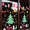 Decoraciones navideñas para ventanas 2027, pegatinas para ventanas de árbol de copo de nieve, calcomanías para ventanas de tiendas y centros comerciales, pegatinas electrostáticas, pegatinas para puertas de vidrio