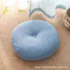 Esterilla de Piso Redonda Grande Gruesa de Lino para Meditación y Adoración Alfombra Tatami de Balcón Esterilla de Yoga