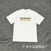 Camisetas de Manga Curta Estampadas Estilo Americano Série ALD para Homens e Mulheres, Corte Solto, Gola Redonda, Camiseta de Verão, Comércio Exterior Transfronteiriço