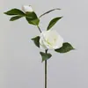 Flores de Camelia Artificiales Mini, Flores Falsas para Arte Floral de Sala de Té Estilo Chino, Flores de Camelia de Seda para Decoración del Hogar, Arreglo para Mesa de Té
