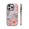 Funda para teléfono Apple 18, suministro directo de fábrica, textura cremosa, diseño de fantasma lindo, funda protectora brillante anticaídas dos en uno para iPhone 17
