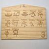 Dados de Haya de 12 Caras Dados Educativos Casuales Dados de Madera para Pareja de San Valentín Dados Poliédricos en Stock
