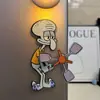 Imán de nevera acrílico de Bob Esponja, creativo, lindo, alto valor estético, pegatina magnética giratoria para nevera, linda pegatina decorativa