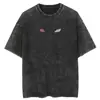 Tamanho Europeu Transfronteiriço Masculino Hip Hop Vintage Streetwear Camiseta Oversize J