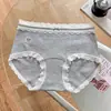 Cueca Boxer de Algodão Colorido Classe A com Renda 10A Forro Probiótico Cintura Média Amiga da Pele Modeladora ao Corpo Calcinha Probiótica