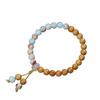 Pulsera de Sándalo con Piedra Shoushan Simple Artística Cuentas de Buda DIY Pulsera para Hombre y Mujer Joyería de Juego Artístico