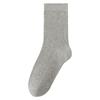 Calcetines de Punto Doble Rayados Verticales Estilo Coreano para Mujer para Primavera y Otoño, Calcetines de Algodón Puro hasta la Media Pantorrilla, Calcetines Blancos de Estilo Japonés Artísticos Holgados, Calcetines Largos de Invierno