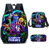 Nueva Mochila Escolar Rainbow Friends de Roblox Mochila de Tres Piezas