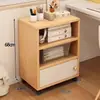 Armário de armazenamento móvel para escritório com chave, design moderno e minimalista, com gavetas, armário lateral para armazenamento e armário para impressora