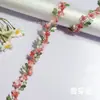 Al por mayor transfronterizo estilo étnico teñido degradado pequeño floral encaje soluble en agua bordado hueco dobladillo de falda Hanfu accesorios DIY