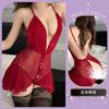 Lingerie Sexy com Renda Transparente, Body Puro Desejo, Uniforme de Dormir Apaixonado para Mulheres com Abertura no Cavalo Temptação Qqny