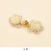 Botones de Flor de Rosa de Cristal para Cheongsam Infantil, Botones de Cuello Estilo Chino, Botones Decorativos Tejidos a Mano para Chaleco Hanfu