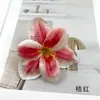 Cabezas de Flor de Lirio Simuladas de Doble Pétalo de Colores Kit de Materiales para Accesorios de Cabello DIY Pasador de Flor Artificial Accesorios Kit de Materiales Pared de Flores de Boda Pequeños Adornos