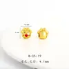 Oro de Arena Vietnamita Duradero Accesorios DIY Kuromi My Melody Stellalou Pulsera para Mujer con Cuentas de Agujero Pasante Dibujos Animados