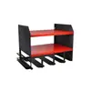 Rack de armazenamento de ferramentas elétricas, rack de armazenamento de ferramentas de garagem, rack de ferramentas de metal montado na parede, rack de armazenamento prático, seis furos