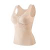 Colete de Seda Gelada Novo Estilo Verão Sem Costura, Lingerie Feminina de Renda, Sem Aro de Aço, Copas Fixas, Top Tubo Versátil, Costas Bonitas