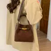 Bolsa de Mão de Luxo Transfronteiriça para Mulheres 2025 Nova Moda Versátil Bolsa de Ombro Transversal Outono e Inverno Bolsa Saco Retrô