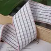 Cinta de cuadros de colores con borde fino para lazos de pelo hechos a mano para niños de bricolaje, decoración de ropa, zapatos, sombreros y cajas de regalo