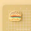 Mini Hamburguesa Realista, Papas Fritas, Pollo Frito de Resina, Accesorios de Comida, Funda de Teléfono con Pegamento de Crema, Accesorios de Imán para Refrigerador