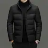Nueva Chaqueta de Algodón Gruesa de Invierno para Hombres Jóvenes y de Mediana Edad Ropa Exterior Cálida Estilo Papá Hombres Color Sólido Casual Ropa de Invierno para Hombres Chaqueta