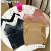 Nova Camisola de Veludo Dourado Bonita com Alça nas Costas Quente Feminina Versátil Roupa Íntima Térmica Sexy de Modelagem Justa
