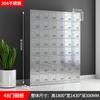 Gabinete de comedor de acero inoxidable 304, Alacena con múltiples puertas y compartimentos, Gabinete de almacenamiento para cafetería escolar, Archivador comercial a prueba de óxido