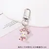 Novo Chaveiro Pingente de Miçangas Perler Gatinha KT Estampa de Leopardo Pingente de Laço Fofo Fivela de Porta Acessórios para Bolsa Ornamento Pendente DIY