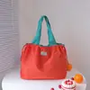 Bolsa Tote Grande Capacidade 2026, Bolsa de Ombro Elegante e Simples, Bolsa de Mão Portátil Dobrável, Sacola de Supermercado, Impermeável