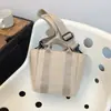 Bolso de Lona de Gran Capacidad Versátil de Moda Nueva, Bolso Ligero de Hombro Cruzado, Bolso de Mano Elegante de Bloques de Color de Nicho