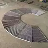 Grelha de aço galvanizado, grade de apoio para pé de bueiro de estrada, chapa de degrau de escada, tampa de canaleta de drenagem, grade de pátio, aço inoxidável