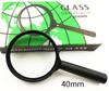 Lupa de mano portátil con lentes de plástico de varias especificaciones, ideal para estudiantes y personas mayores.
