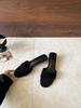 Zapatillas de cuña sencillas estilo francés con grano de madera para mujer para exteriores 2025 Nuevas sandalias de verano de tacón alto