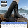 Cobre-sapatos à Prova de Chuva, Cobre-sapatos de Cano Alto, PVC Espessado Antiderrapante Resistente ao Desgaste para Ciclismo ao Ar Livre e Idas à Praia, Botas de Chuva Impermeáveis e à Prova de Areia para Homens e Mulheres