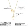 Mili Cadena de Clavícula con Colgante de Zirconia Súper Brillante Día Personaje Chapado en Oro de 18k Acero Inoxidable Collar para Mujer No se Desvanece Joyería Femenina