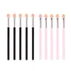 Pincel de sombra de ojos de esponja individual dos colores corazón de goma algodón pincel Halo para ojos palo de sombra de ojos de esponja herramientas de maquillaje de belleza al por mayor