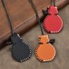 Amor Cuero Cabeza de Gato Bolsa Pequeña Monedero Llave Collar Colgantes Adornos Femenino Nicho Diseño Único Accesorios Cadena Lana