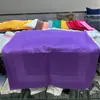 Pano de Guardanapo Espesso Premium de Algodão Puro Colorido Quente Feito Sob Medida 50*50cm Tecido com Borda de Cetim Adequado para Hotéis, Restaurantes e Salas de Estar