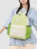 Mochila Doble de Gran Capacidad con Parches Lindos 2026 Verano Nueva Simple para Mujer Ligera Bloqueo de Color Dopamina