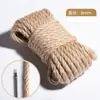 Corda de cânhamo artesanal material DIY arranhador para gatos linha de corda grossa de cânhamo decoração de tubo de água corda fina corda de amarração resistente ao desgaste
