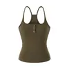 Camiseta interior estilo Pure Desire para mujer 2026 Verano Nueva Ajustada Corta con Botones Cintura Ceñida Adelgazante Camisola