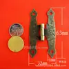Chengyu A045 Bisagra Larga de Aleación de Zinc, Bisagra Pequeña Especial para Accesorios de Ferretería de Cajas de Embalaje, Venta al por Mayor de Bisagras Decorativas