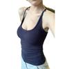 Novo estilo 2025, camisola branca sem mangas com base interna, roupa externa, Pure Desire Spice Girl, slim fit, top curto slim fit