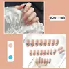 Uñas postizas europeas y americanas cortas, medianas y largas, tipo ataúd, ballet, parches de uñas, productos terminados en caja, se pueden diseñar con dibujos y muestras.
