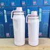 Nueva taza térmica de acero inoxidable 304, termo de gran capacidad, taza de coche portátil, termo de mano para senderismo, venta al por mayor