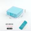 Varios Colores Transparente Diseño de Moda Caja de Almacenamiento para Notas Adhesivas Compañero Ideal para Papelería de Oficina Notas Adhesivas de Escritorio
