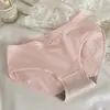 Pantaletas de Algodón Transpirables de Cintura Media Estilo Japonés para Mujer, Braguitas sin Costuras de Control de Abdomen para Niñas