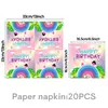 Artigos de Festa Personalizados Casa da Gabby Decoração de Aniversário Adereços Pratos de Papel Copos de Papel Toalhas Papel de Seda Faixas
